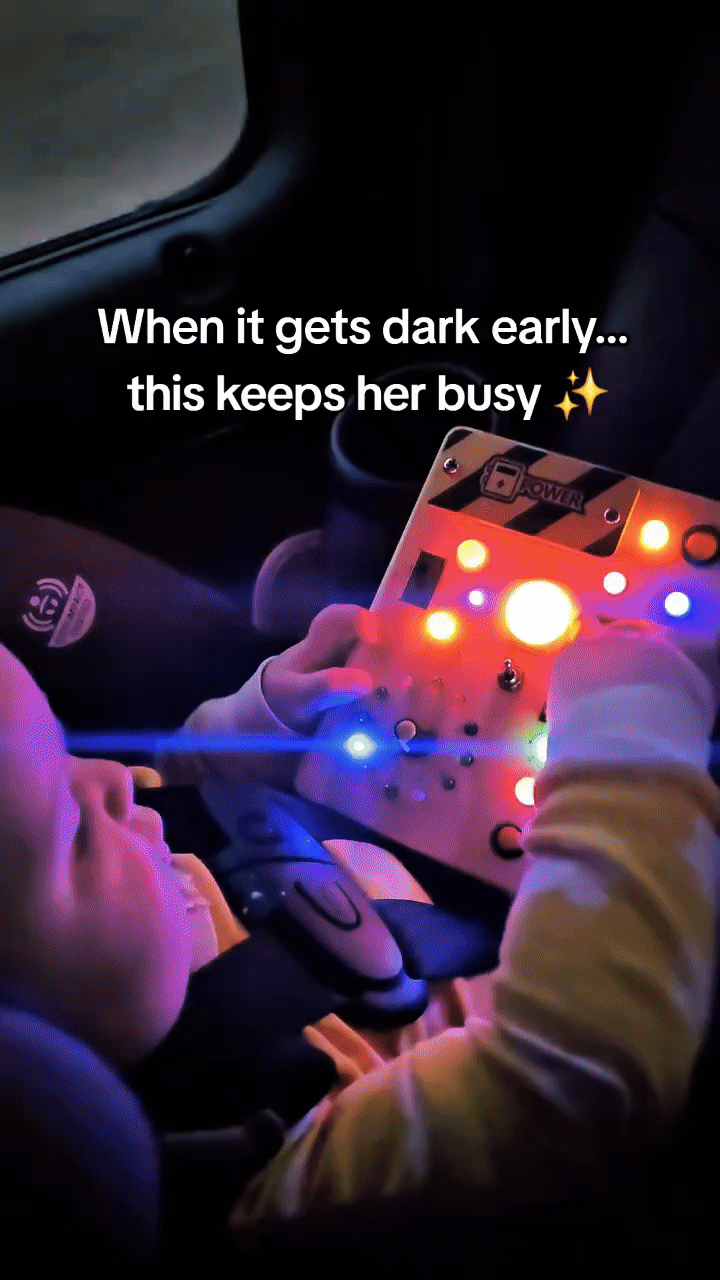 Montessori Busy Board for Sensory Skills