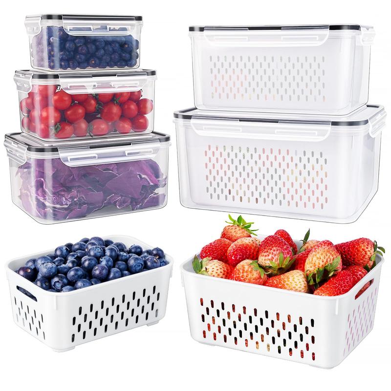 Shop Luvix™ Fruit & Vegetable Drainage Storage Containers