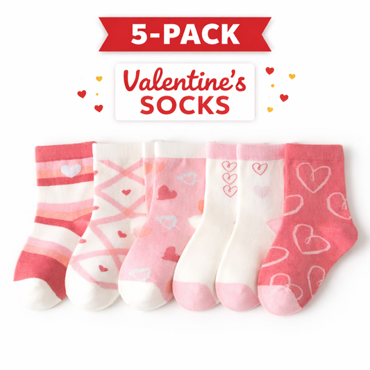 Valentine's Day Socks (5 Pairs)