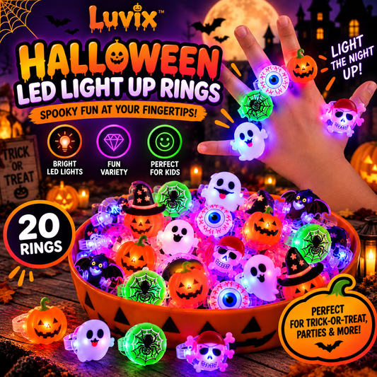 Luvix™ Halloween LED Light Up Rings