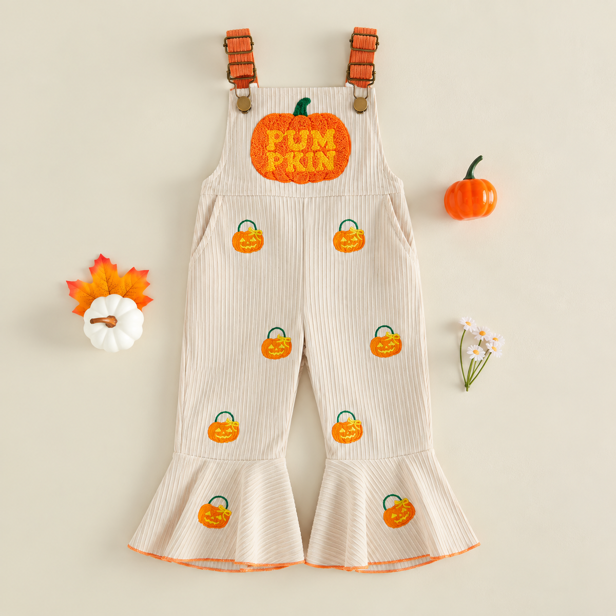 Luvix™ Toddler Halloween Bell-Bottom Overalls