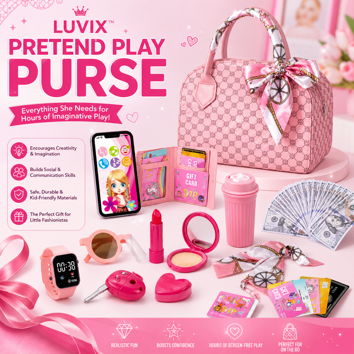 Luvix™ Pretend Play Purse