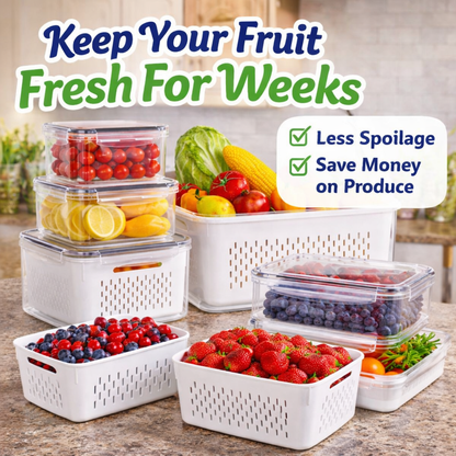 Shop Luvix™ Fruit & Vegetable Drainage Storage Containers