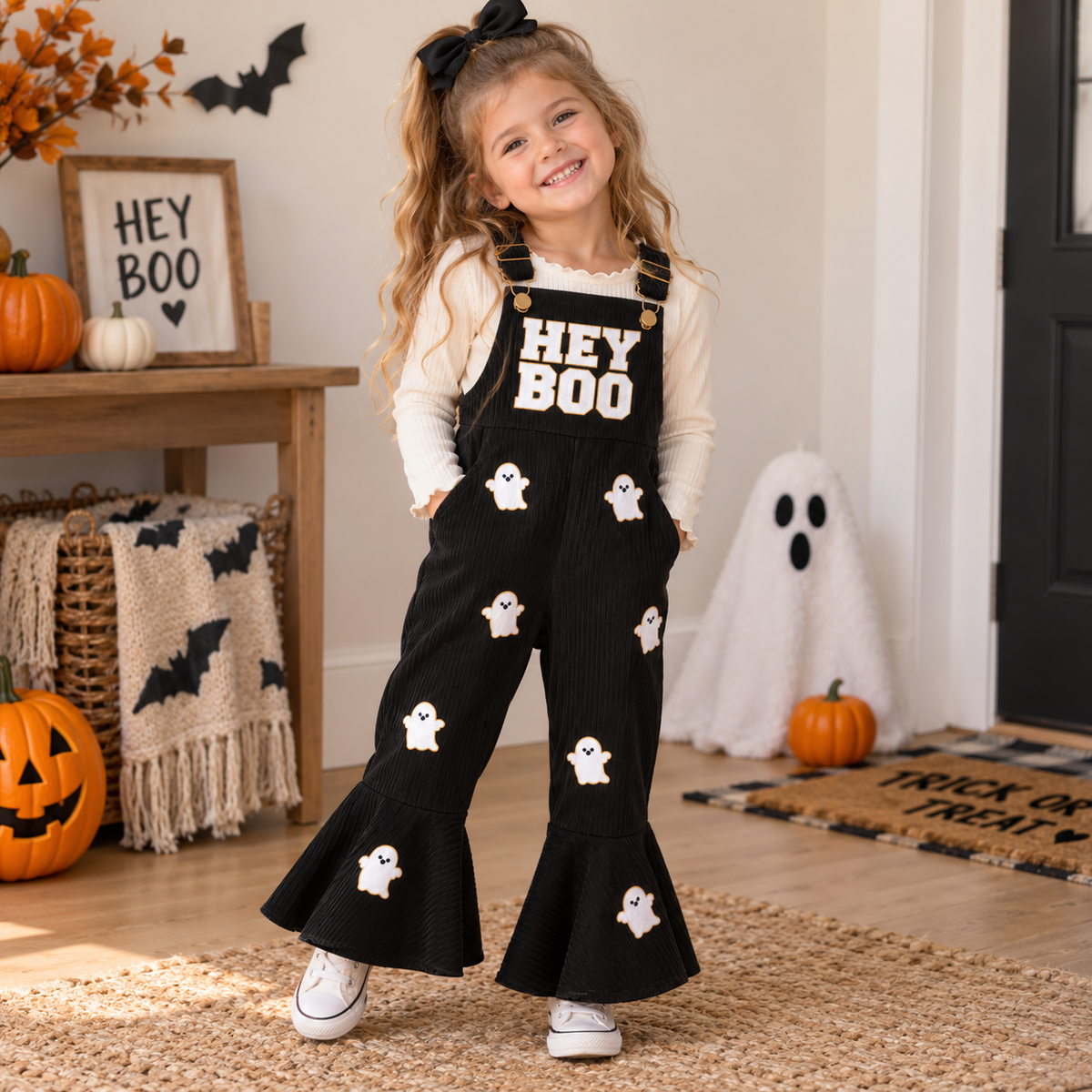 Luvix™ Toddler Halloween Bell-Bottom Overalls