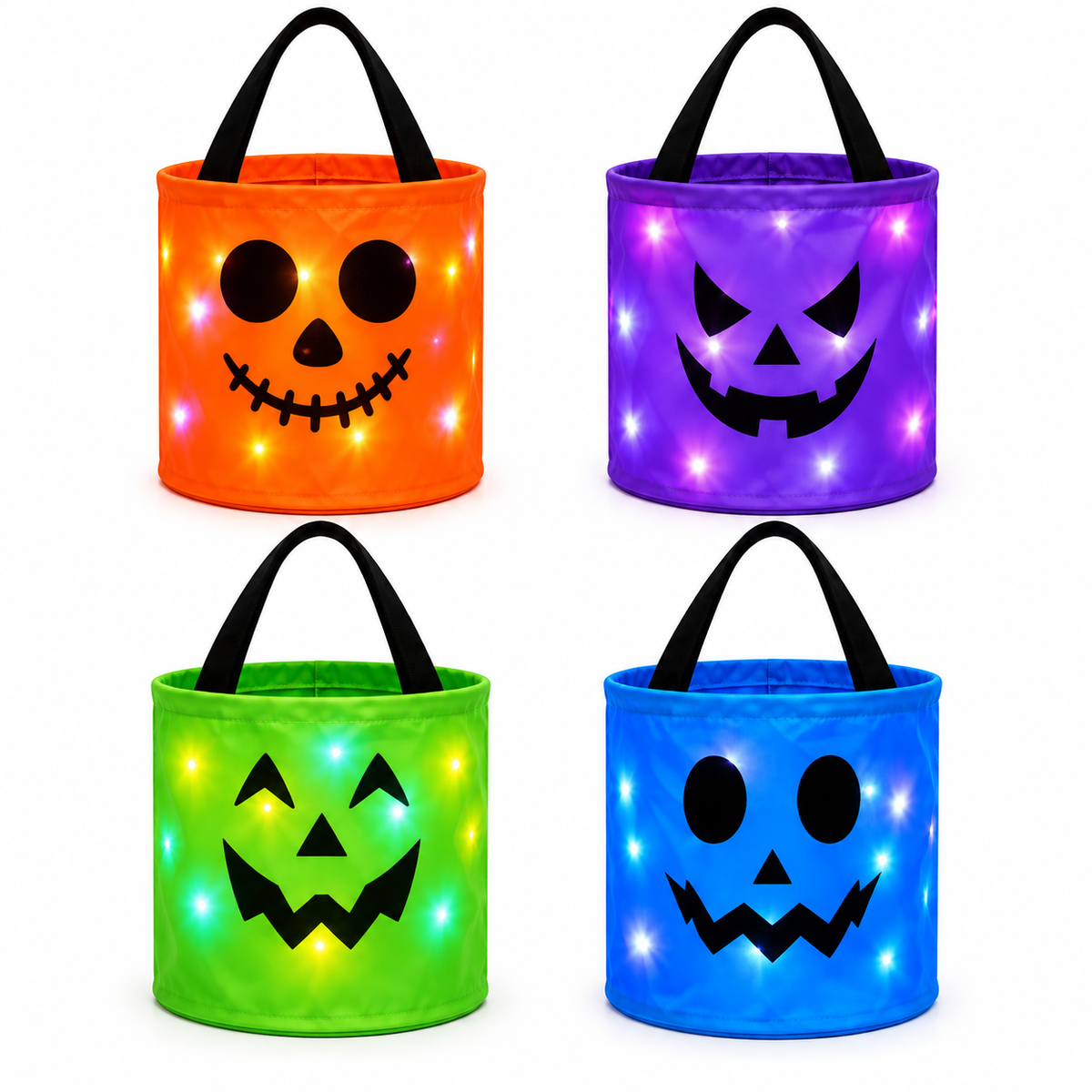Luvix™ LED Trick or Treat Bags (4-Pack)