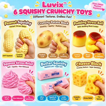 Luvix™ 6-Pack Crunchy Squishies