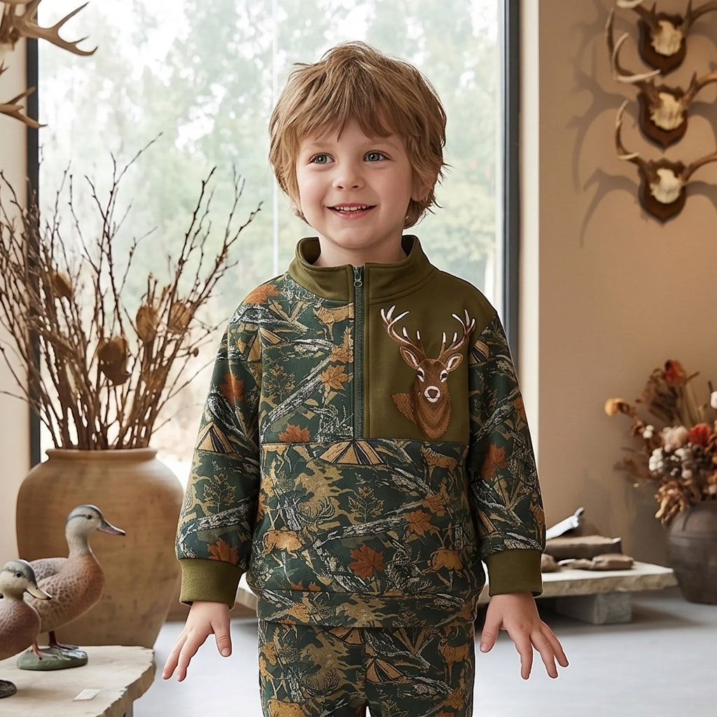 Toddler Hunting Camo Quarter-Zip