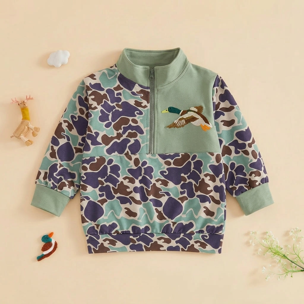Toddler Hunting Camo Quarter-Zip