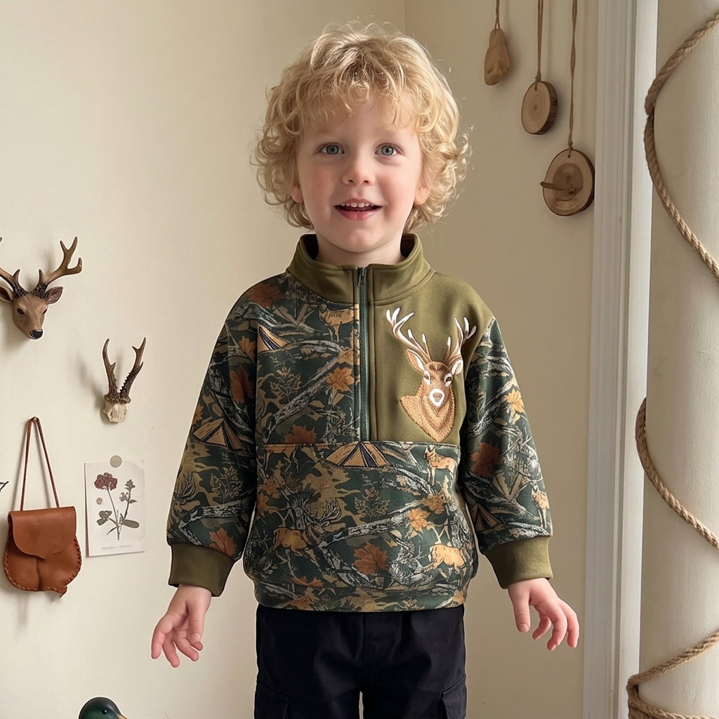 Toddler Hunting Camo Quarter-Zip