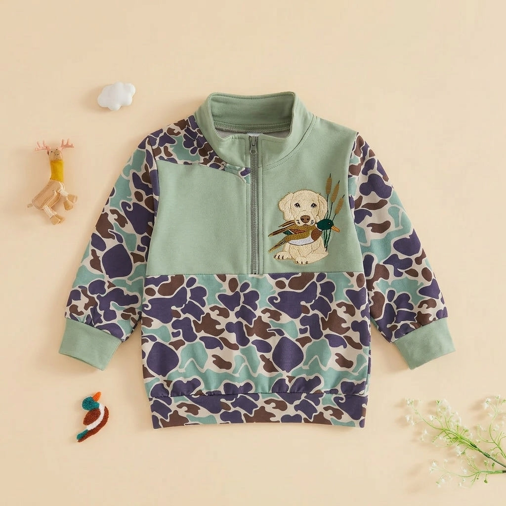 Toddler Hunting Camo Quarter-Zip