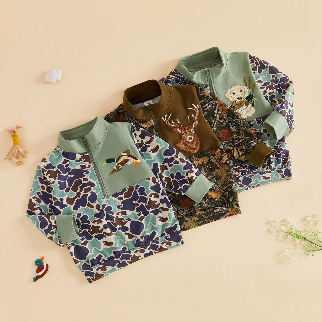 Toddler Hunting Camo Quarter-Zip