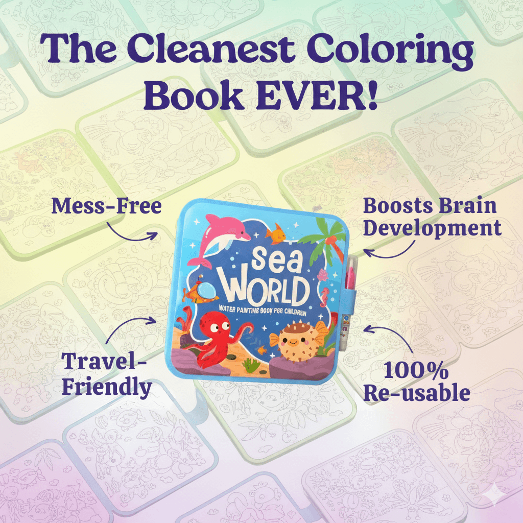 Montessori Mess-Free Water Coloring Book