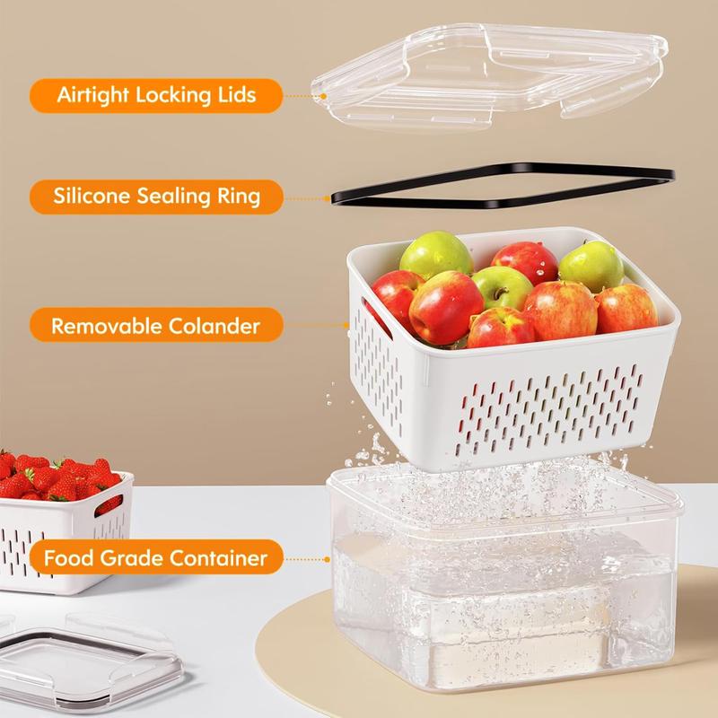 Shop Luvix™ Fruit & Vegetable Drainage Storage Containers