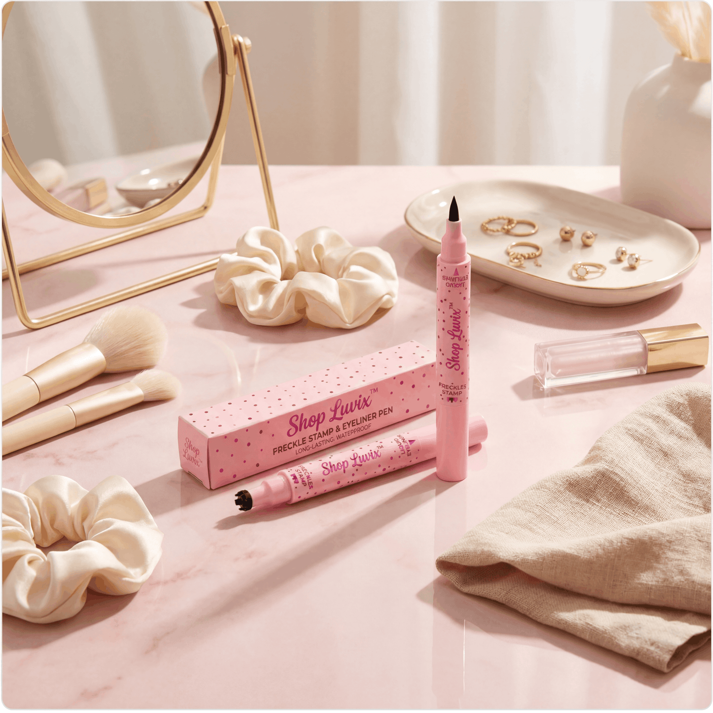 Shop Luvix™ 2 in 1 Freckle Stamp and Eyeliner Pen