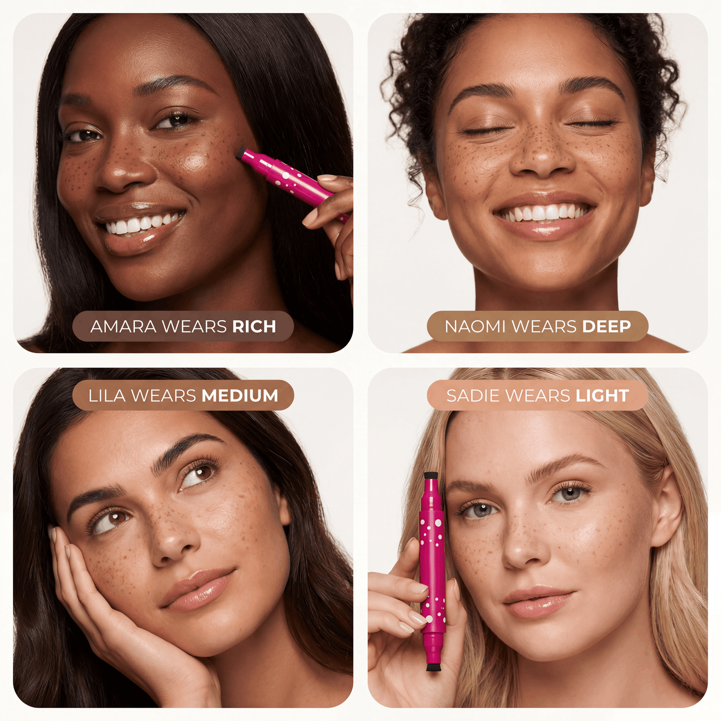 Shop Luvix™ 2 in 1 Freckle Stamp and Eyeliner Pen